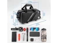 Bolsa para bicicleta Rockbros 30140090001 para porta-malas, 11,6 litros - preta Bolsa para bicicleta Rockbros 30140090001 para porta-malas, 11,6 litros - preta