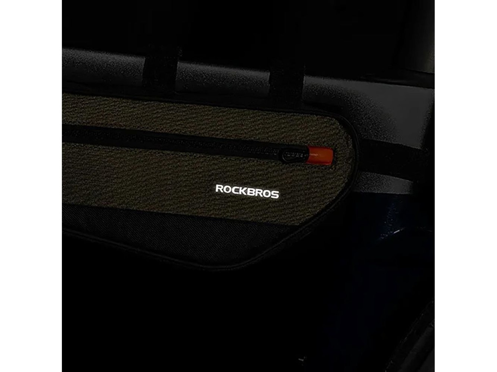 Rockbros 30120079001 bicycle bag for 1.7 l frame - green and black