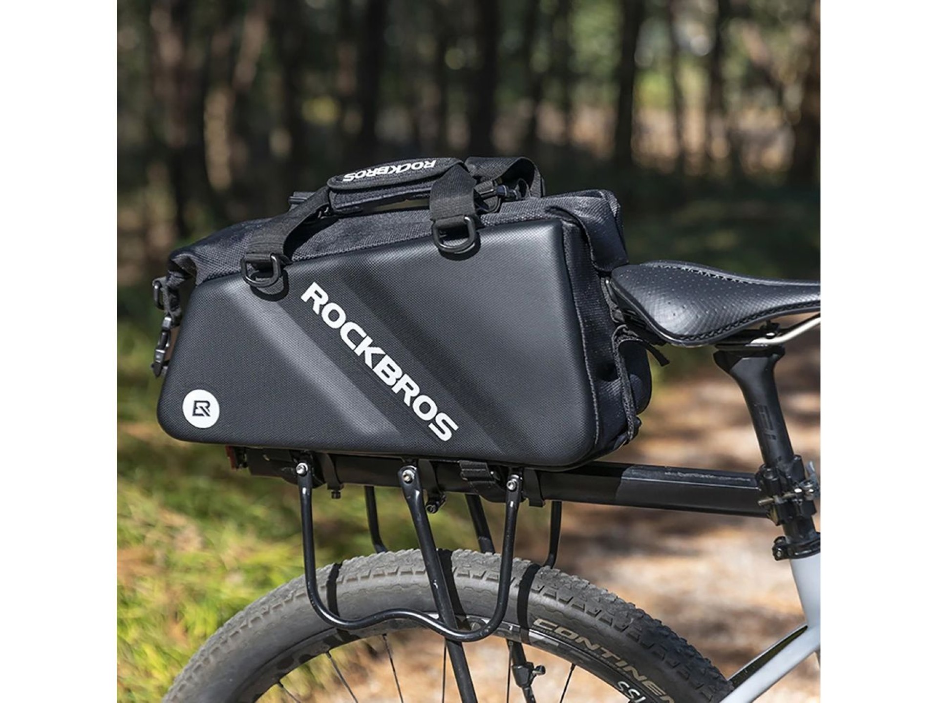 Bolsa para bicicleta Rockbros 30140090001 para porta-malas, 11,6 litros - preta