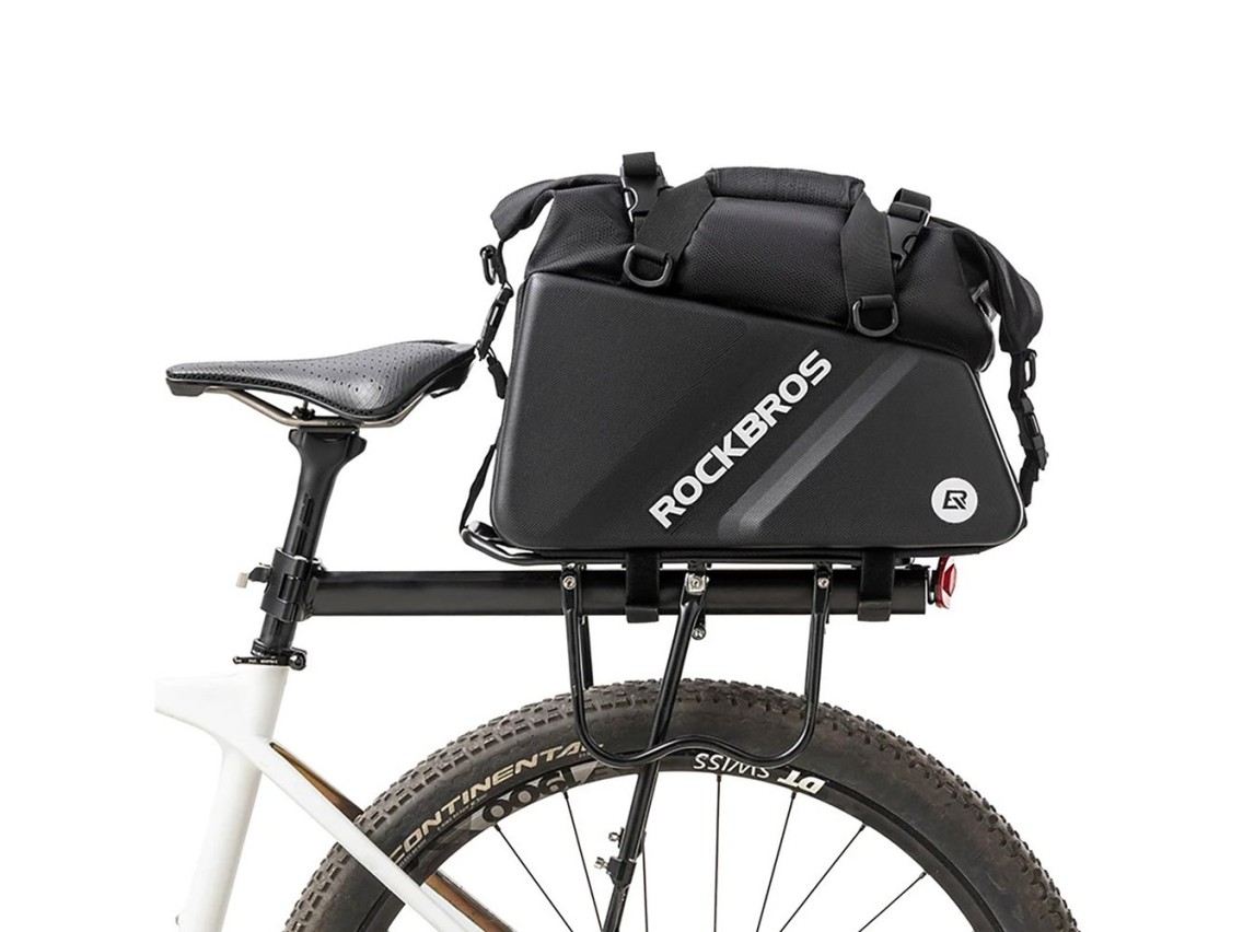 Bolsa para bicicleta Rockbros 30140090001 para porta-malas, 11,6 litros - preta