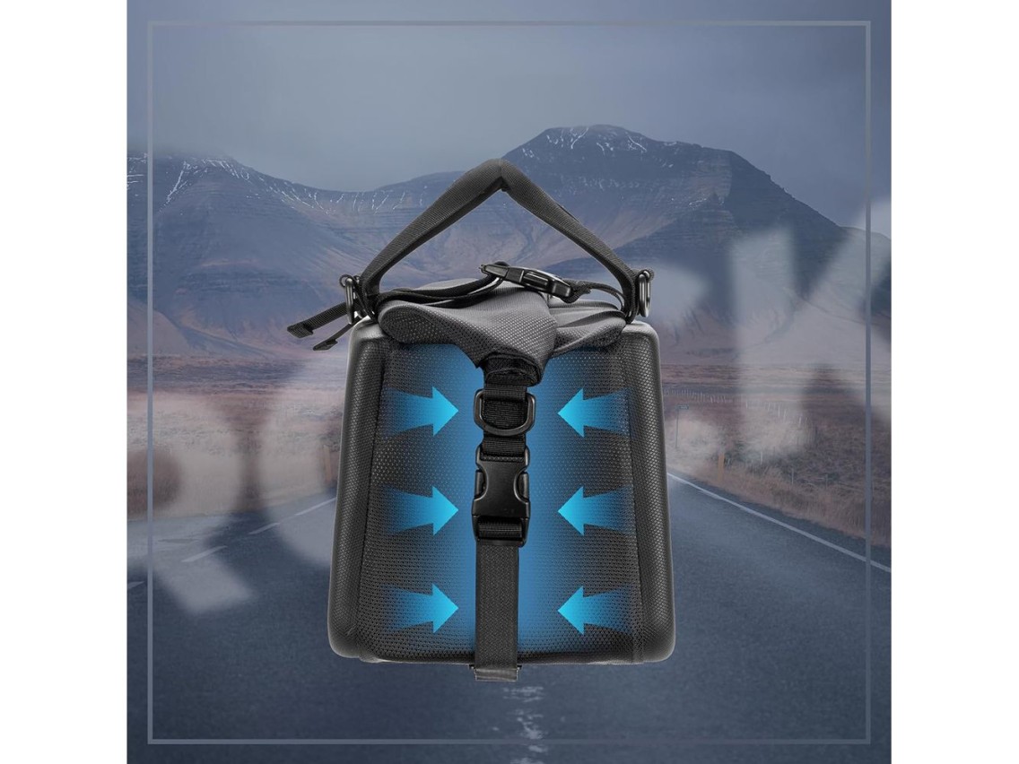 Bolsa para bicicleta Rockbros 30140090001 para porta-malas, 11,6 litros - preta