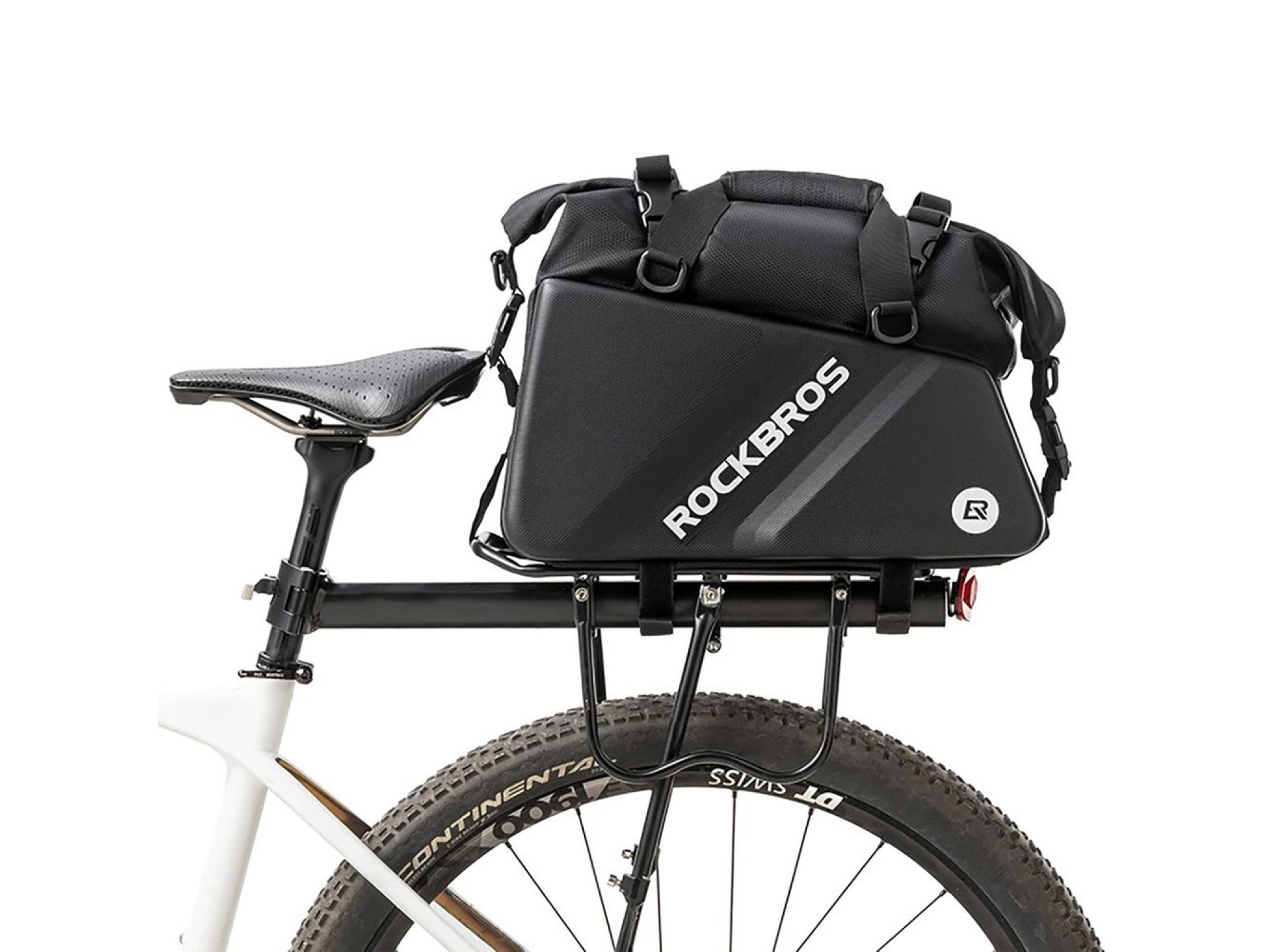 Bolsa para bicicleta Rockbros 30140090001 para porta-malas, 11,6 litros - preta