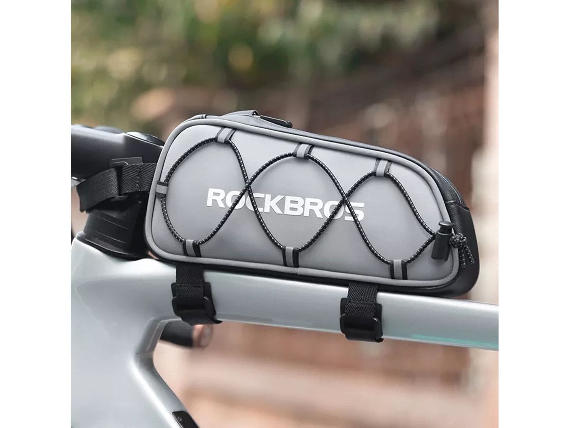 Bolsa para quadro de bicicleta Rockbros 3012010901, 0,9 l - prata