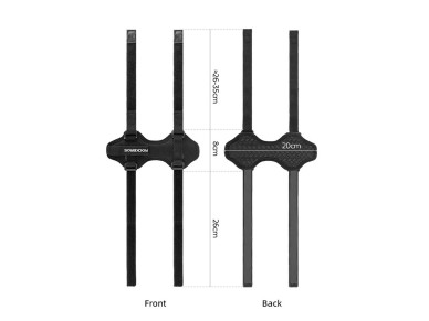 Rockbros 50210064001 Velcro Bike Strap for Bluetooth Speaker or Water Bottle - Black