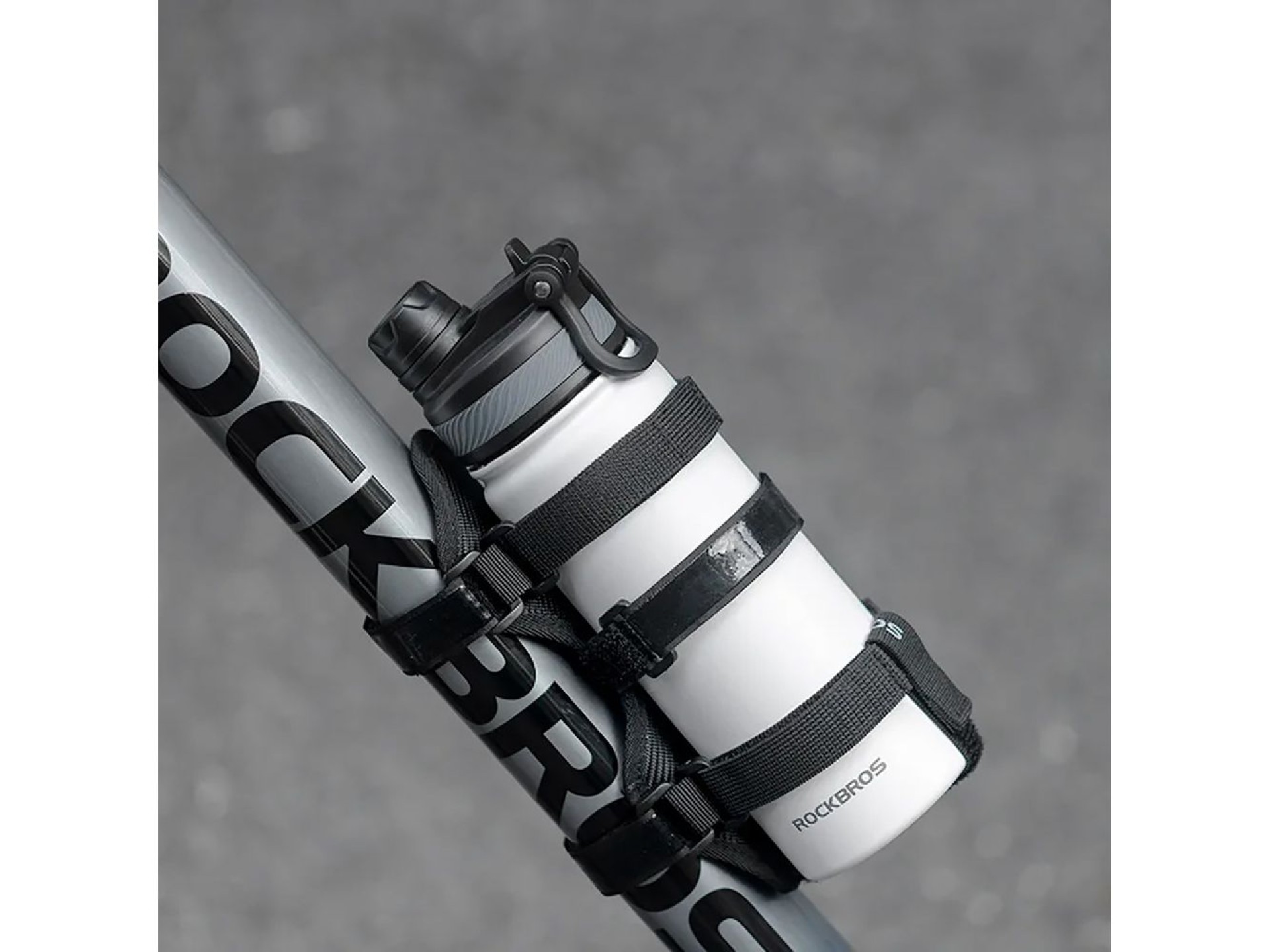 Rockbros 50210064001 Velcro Bike Strap for Bluetooth Speaker or Water Bottle - Black
