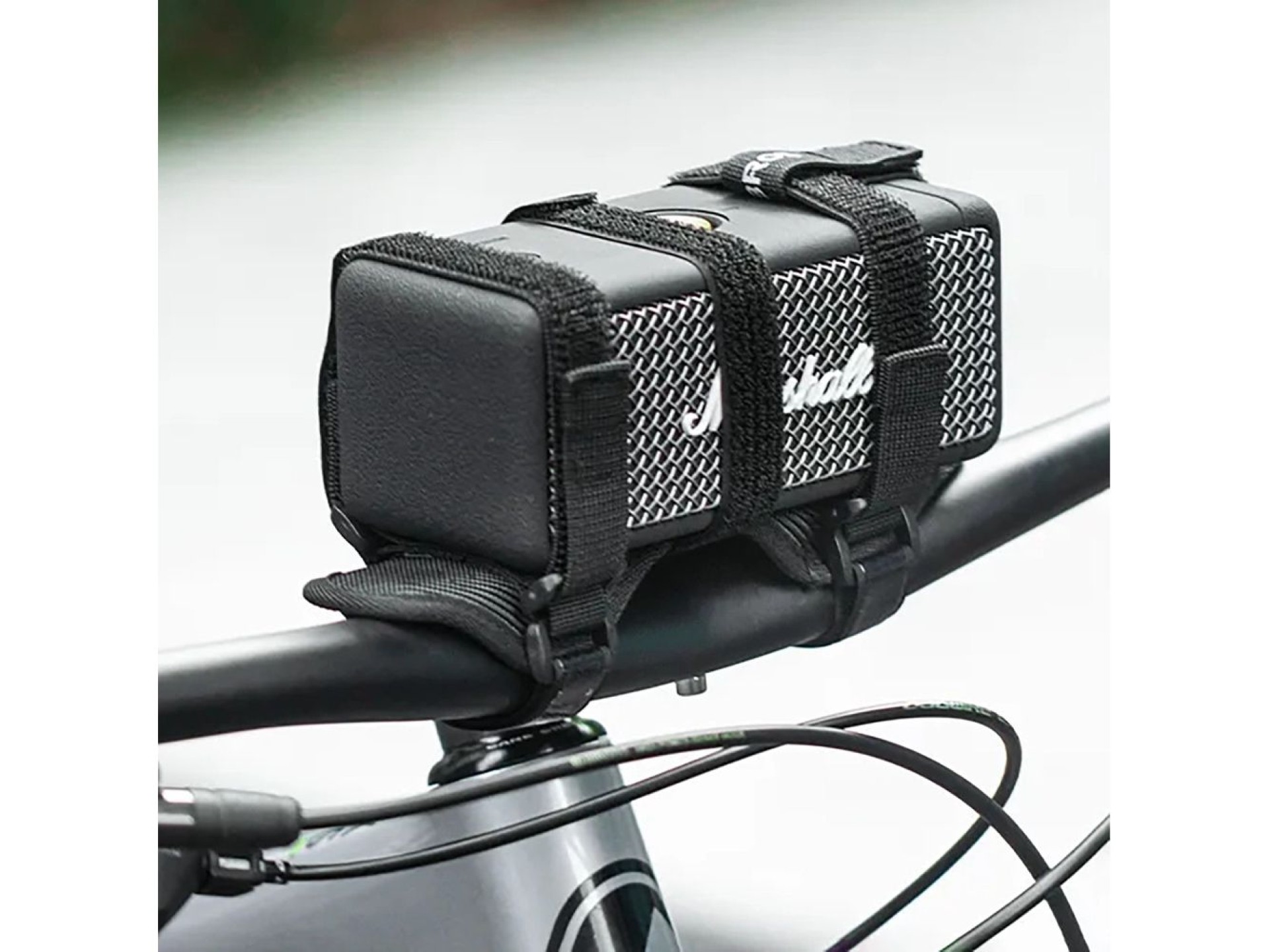Rockbros 50210064001 Velcro Bike Strap for Bluetooth Speaker or Water Bottle - Black