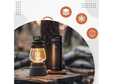 Rockbros 35210029002 thermal bicycle bottle for drinks 650 ml - black Rockbros 35210029002 thermal bicycle bottle for drinks 650 ml - black
