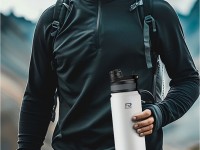 Garrafa térmica para bicicleta Rockbros 35210029005 para bebidas, 550 ml - branca Garrafa térmica para bicicleta Rockbros 35210029005 para bebidas, 550 ml - branca