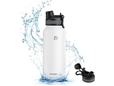 Botella térmica para bicicleta Rockbros 35210029005 para bebidas, 550 ml - blanca Botella térmica para bicicleta Rockbros 35210029005 para bebidas, 550 ml - blanca