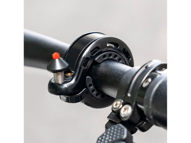 Rockbros 34210028001 Q-shaped bicycle bell - black Rockbros 34210028001 Q-shaped bicycle bell - black