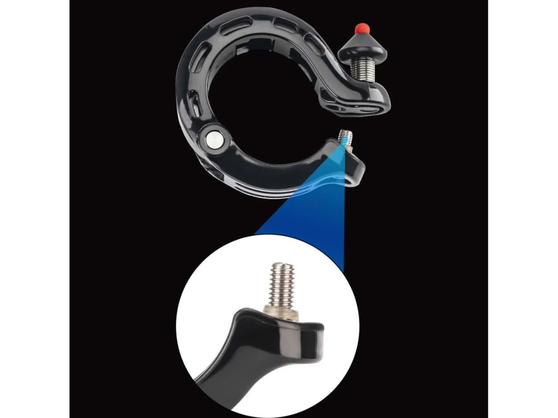 Timbre para bicicleta Rockbros 34210028001 con forma de Q - negro