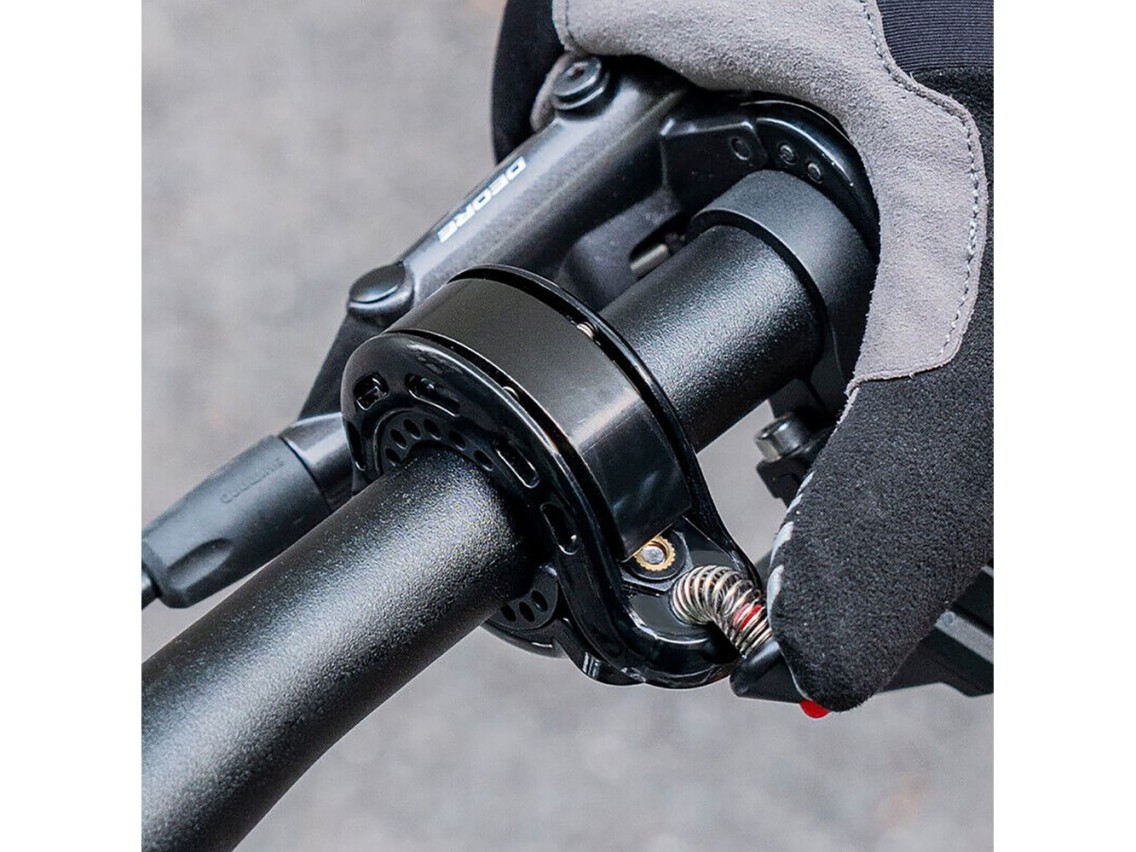 Timbre para bicicleta Rockbros 34210028001 con forma de Q - negro