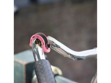 Rockbros 34210028005 Q-shaped bicycle bell - pink Rockbros 34210028005 Q-shaped bicycle bell - pink