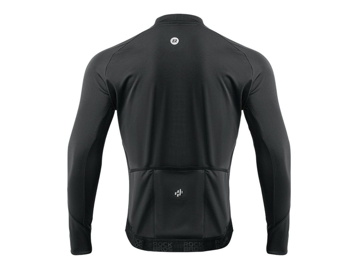 Chaqueta de ciclismo de manga larga Rockbros para oto�o/invierno, talla S - Negra