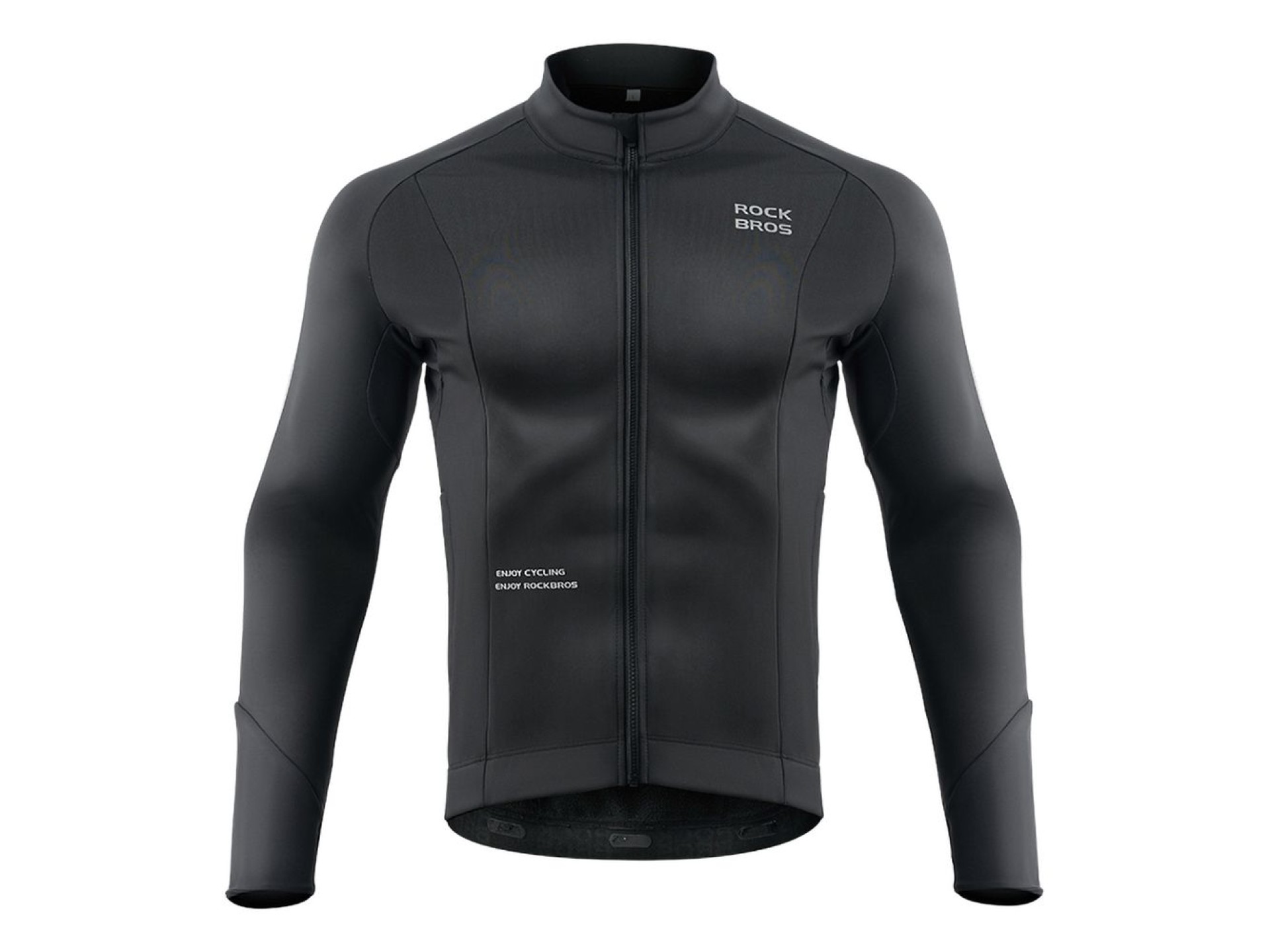 Rockbros Fall/Winter Long Sleeve Cycling Jacket L - Black