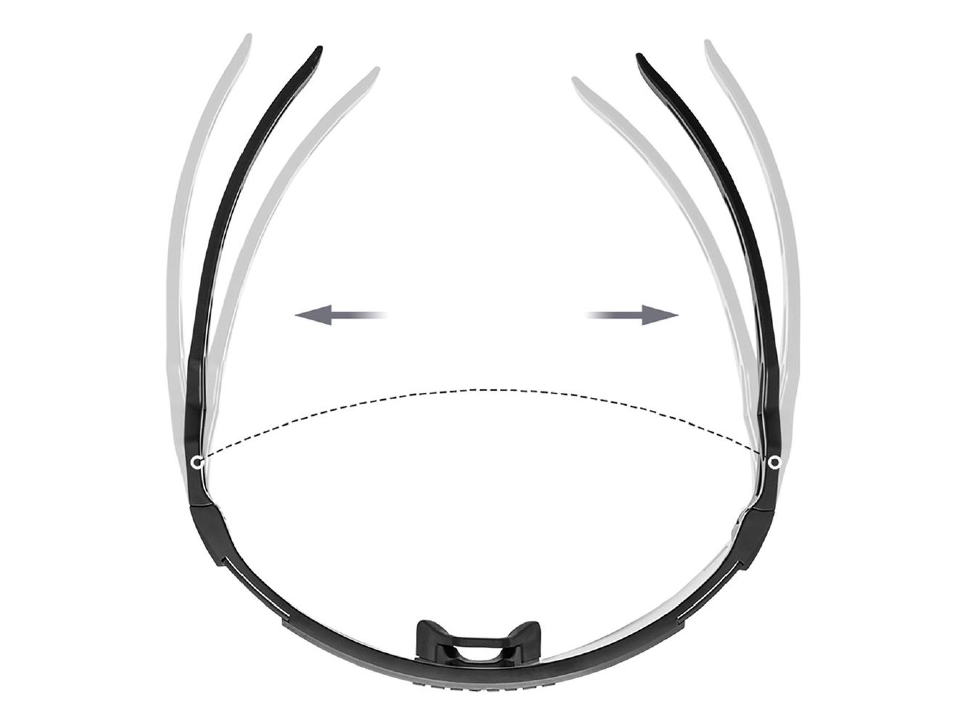 Óculos de ciclismo Rockbros fotocromáticos com proteção UV e lentes corretivas - Preto transparente