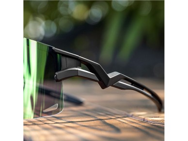 Rockbros Cycling Glasses Photochromic, with UV Protection and Corrective Insert - Transparent Black