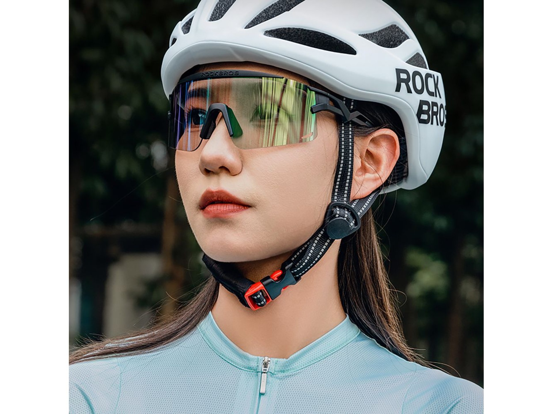Rockbros Photochromic Cycling Glasses with UV Protection and Corrective Insert - Black