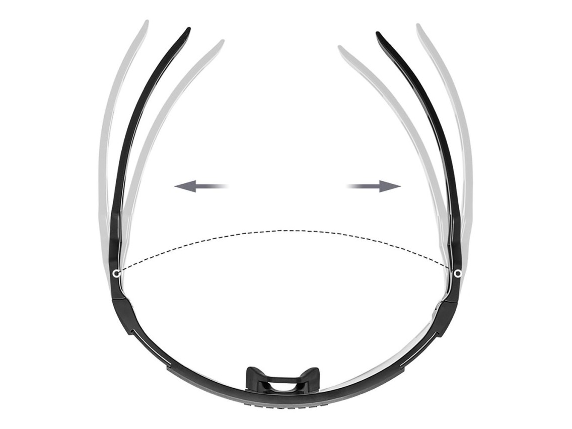 �culos de ciclismo Rockbros fotocrom�ticos com prote��o UV e lentes corretivas - Preto transparente