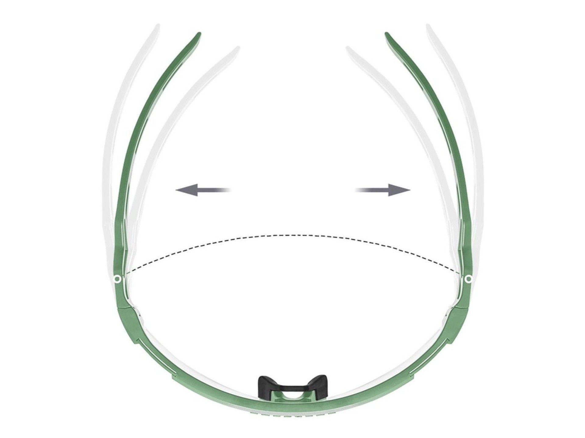 Gafas de ciclismo fotocromáticas Rockbros con protección UV y lente correctora - Verde