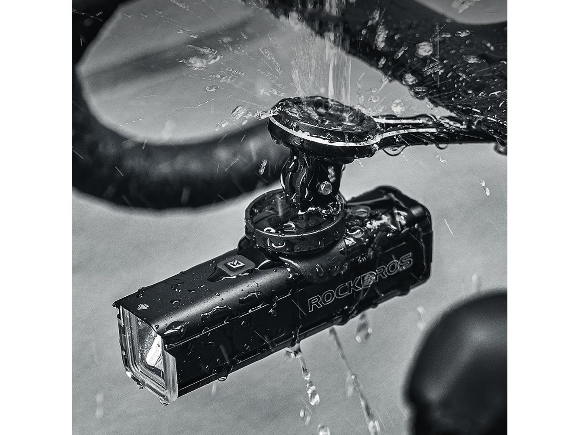 Suporte para bicicleta Rockbros para Garmin/GoPro - Preto