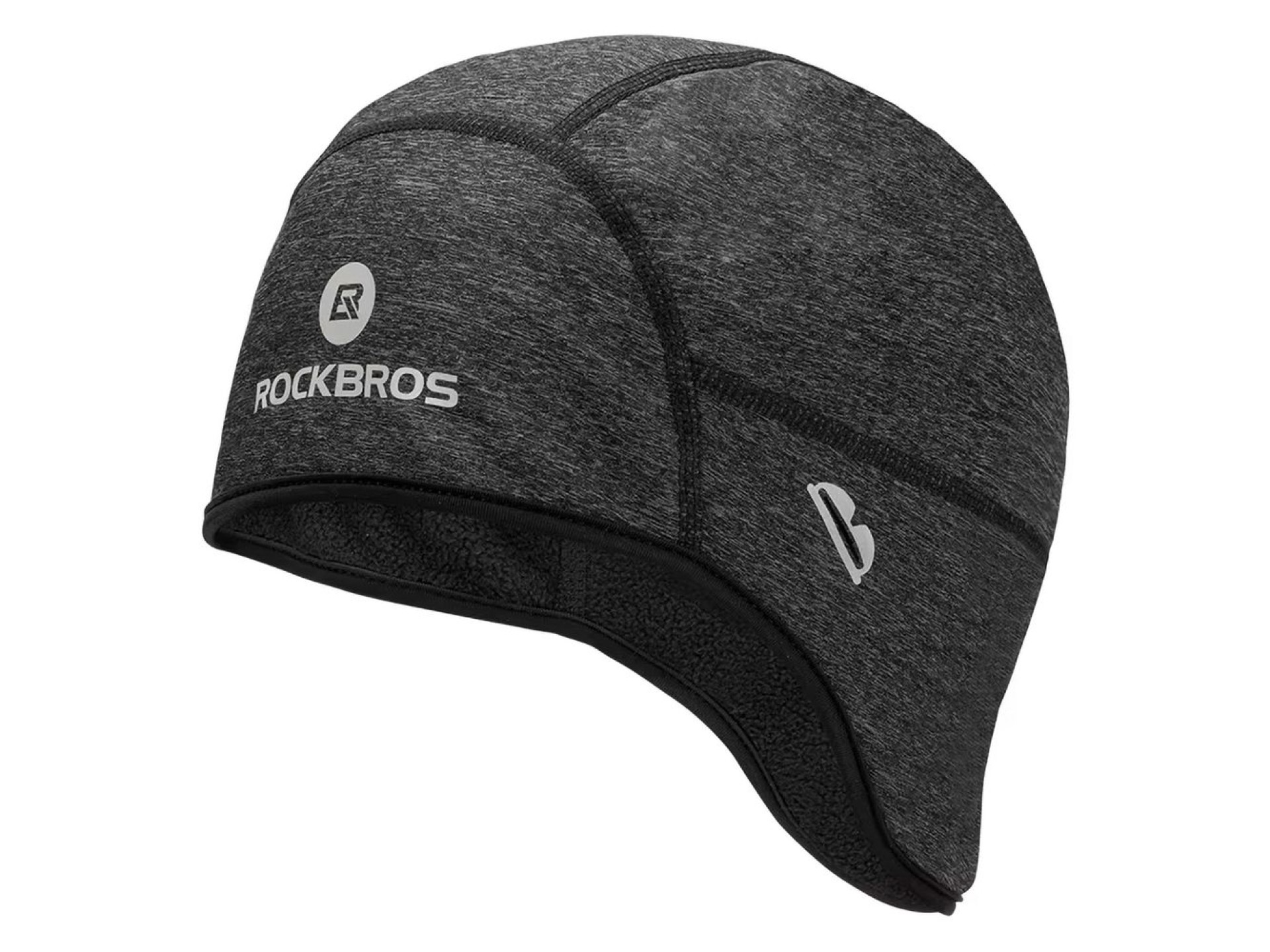 Rockbros Dala Winter Cycling Helmet Cap with Glasses Holes - Grey