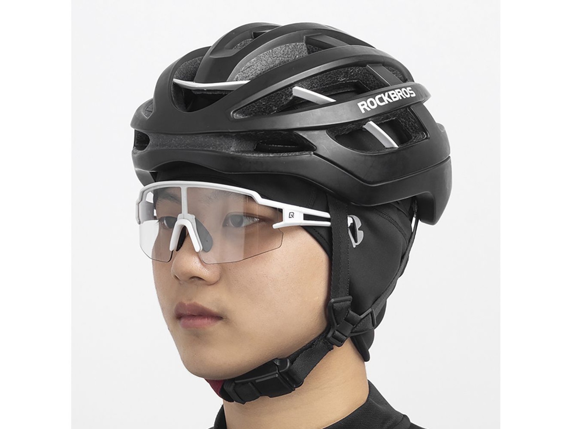 Rockbros Dala Winter Cycling Helmet Cap with Glasses Holes - Grey