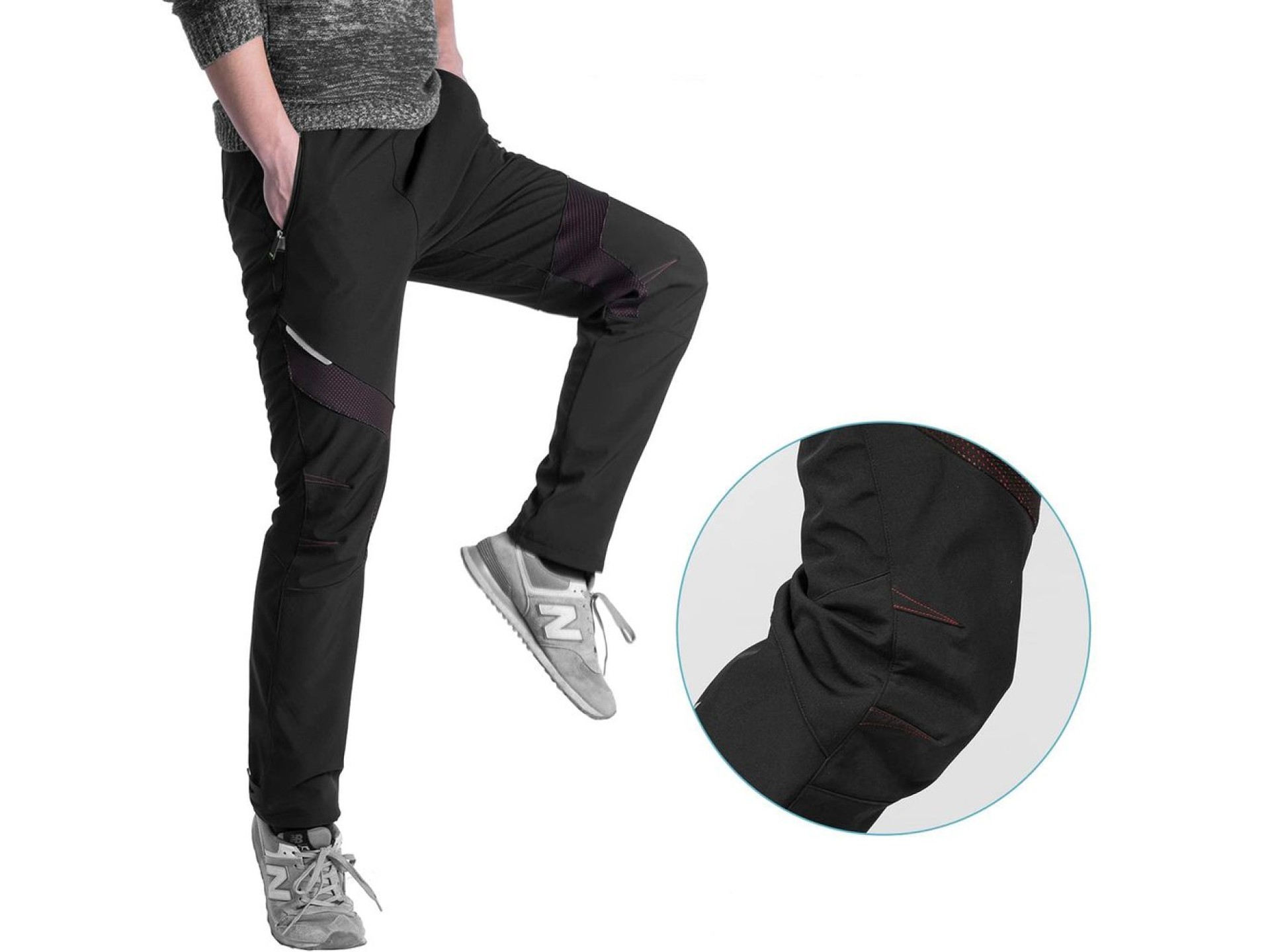 Rockbros Patrol Cycling Windproof Sports Pants Size XL - Black