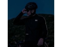 Jaqueta de ciclismo de manga comprida Rockbros Outono/Inverno, tamanho XL - Preta Jaqueta de ciclismo de manga comprida Rockbros Outono/Inverno, tamanho XL - Preta