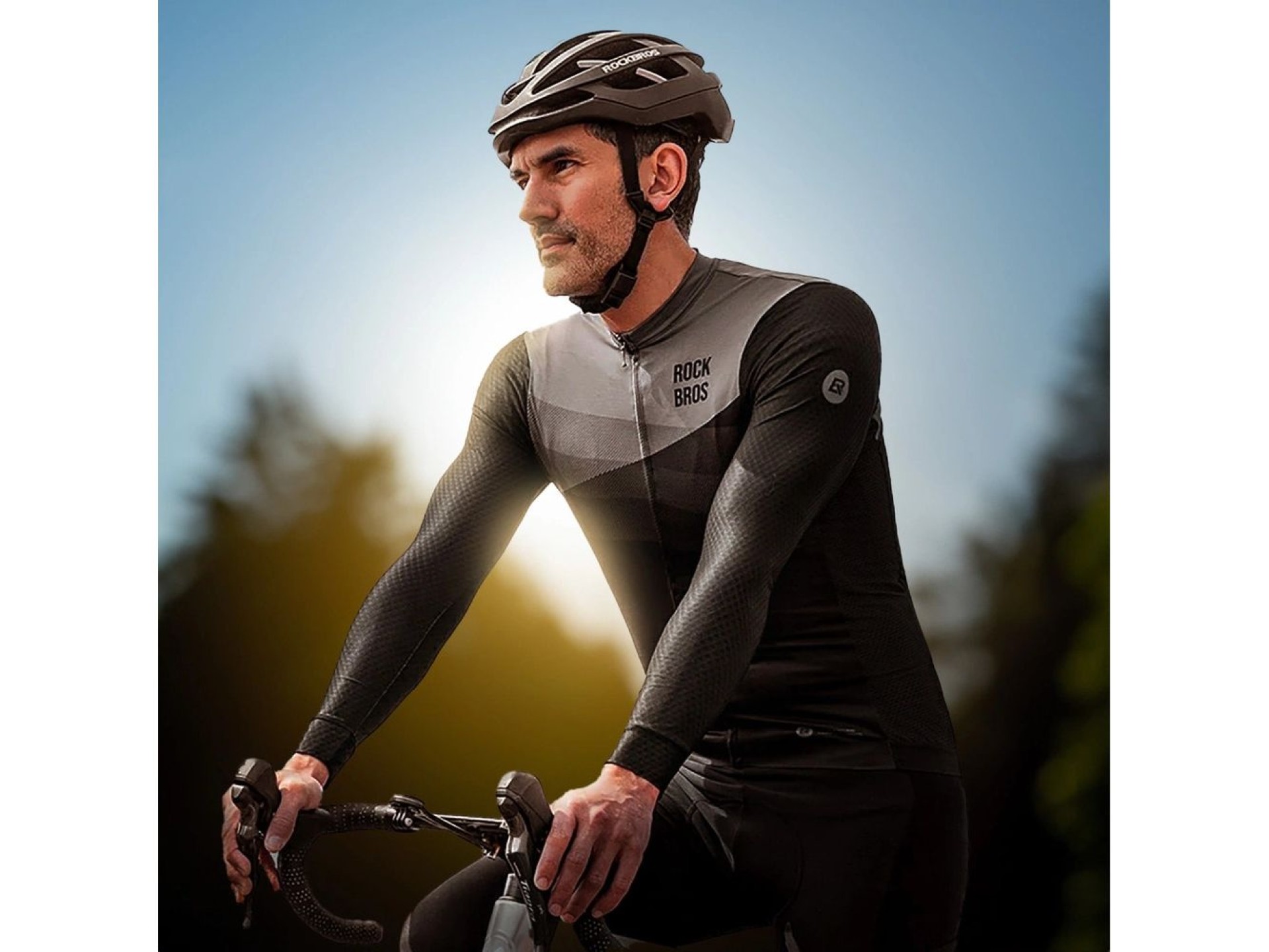 Rockbros 15120009002 Long Sleeve Cycling Jersey Spring/Summer M - Black