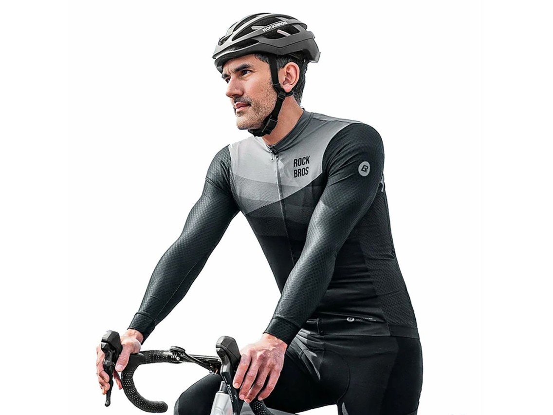 Rockbros 15120009002 Long Sleeve Cycling Jersey Spring/Summer M - Black