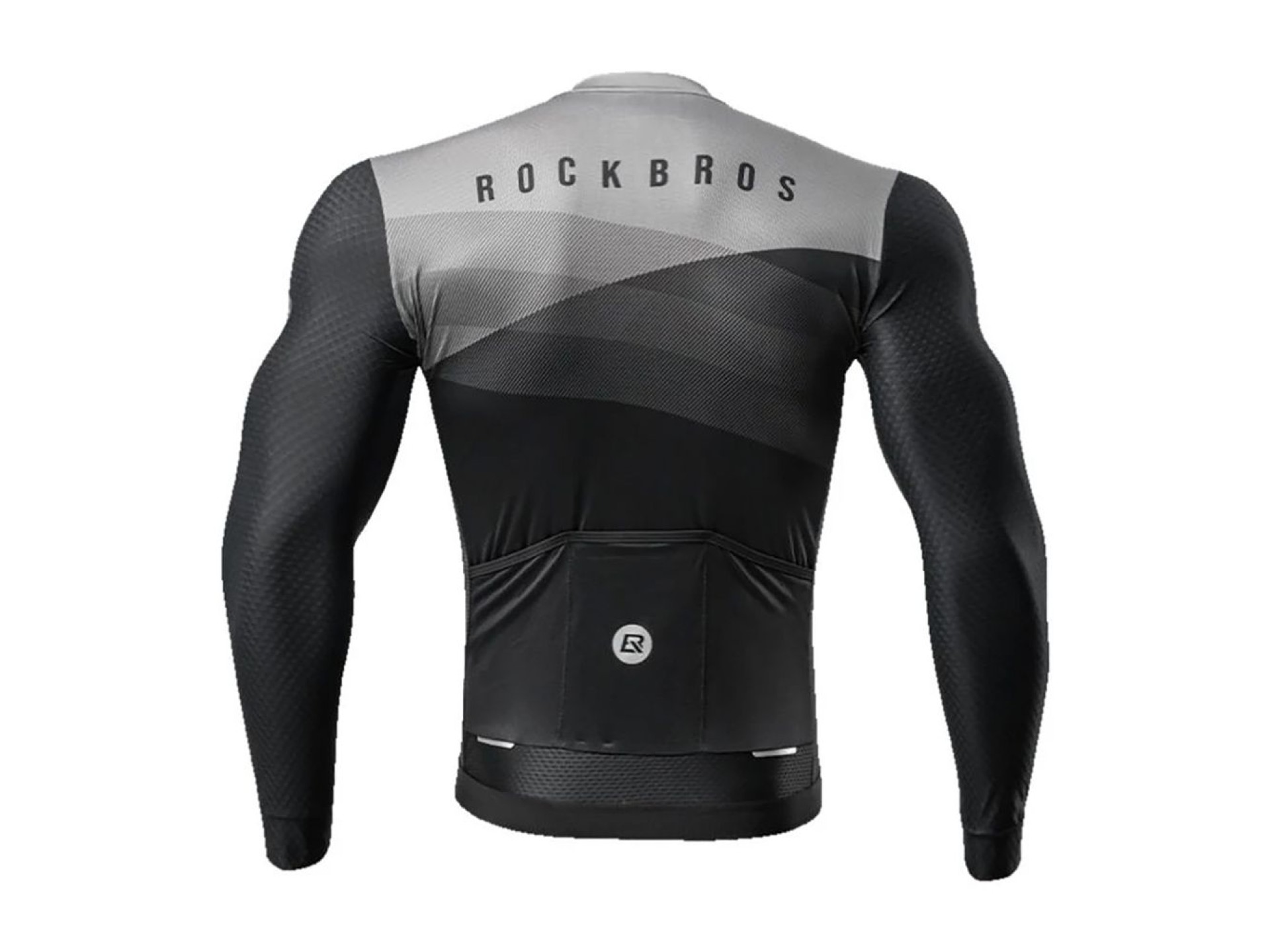 Rockbros 15120009003 Maillot de ciclismo de manga larga Primavera/Verano L - Negro