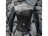 Camisa de ciclismo de manga comprida Rockbros 15120009004, tamanho XL, para primavera/verão - Preta Camisa de ciclismo de manga comprida Rockbros 15120009004, tamanho XL, para primavera/verão - Preta