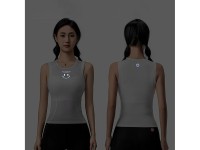 Maillot de ciclismo sin mangas de secado rápido para mujer Rockbros YDBX001, talla M/L - Blanco Maillot de ciclismo sin mangas de secado rápido para mujer Rockbros YDBX001, talla M/L - Blanco