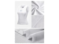 Maillot de ciclismo sin mangas de secado rápido para mujer Rockbros YDBX001, talla M/L - Blanco Maillot de ciclismo sin mangas de secado rápido para mujer Rockbros YDBX001, talla M/L - Blanco