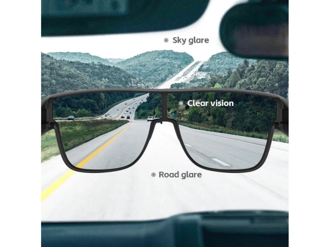 Gafas de ciclismo polarizadas Rockbros SP304 - Negras