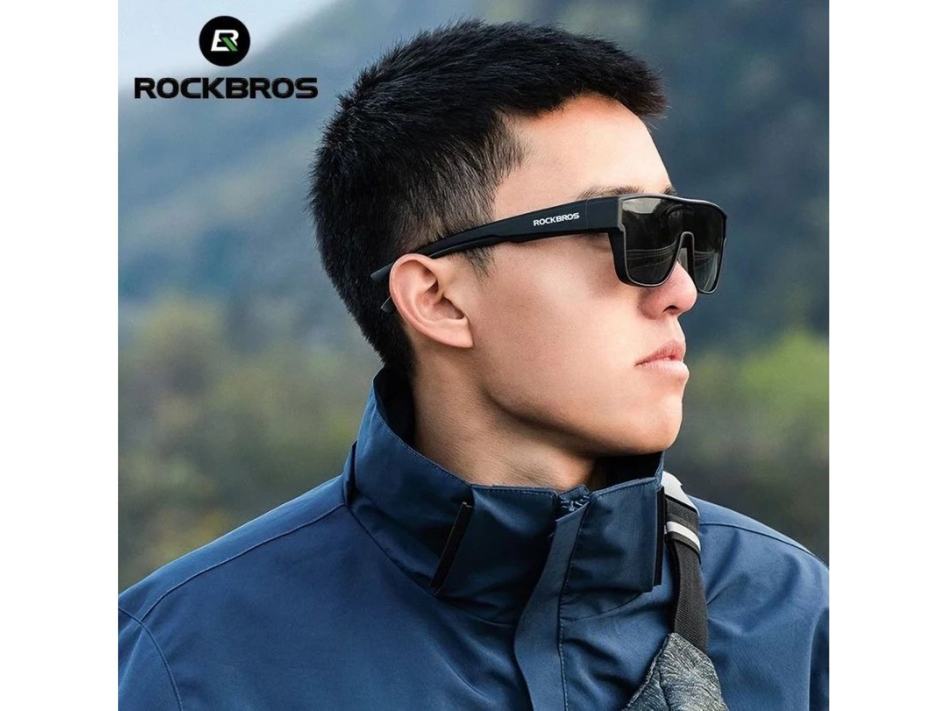 Gafas de ciclismo polarizadas Rockbros SP304 - Negras