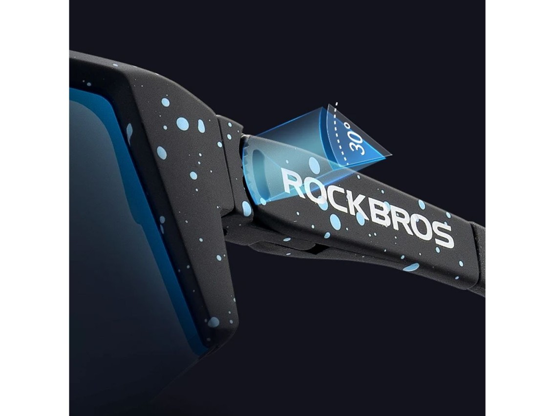 Óculos de ciclismo polarizados Rockbros SP297 - preto