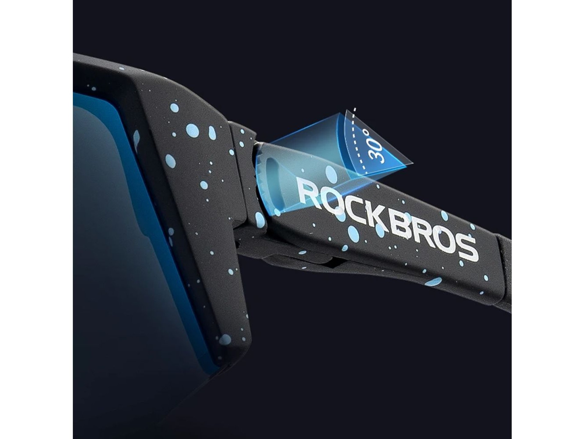 Óculos de ciclismo polarizados Rockbros SP297 - roxo