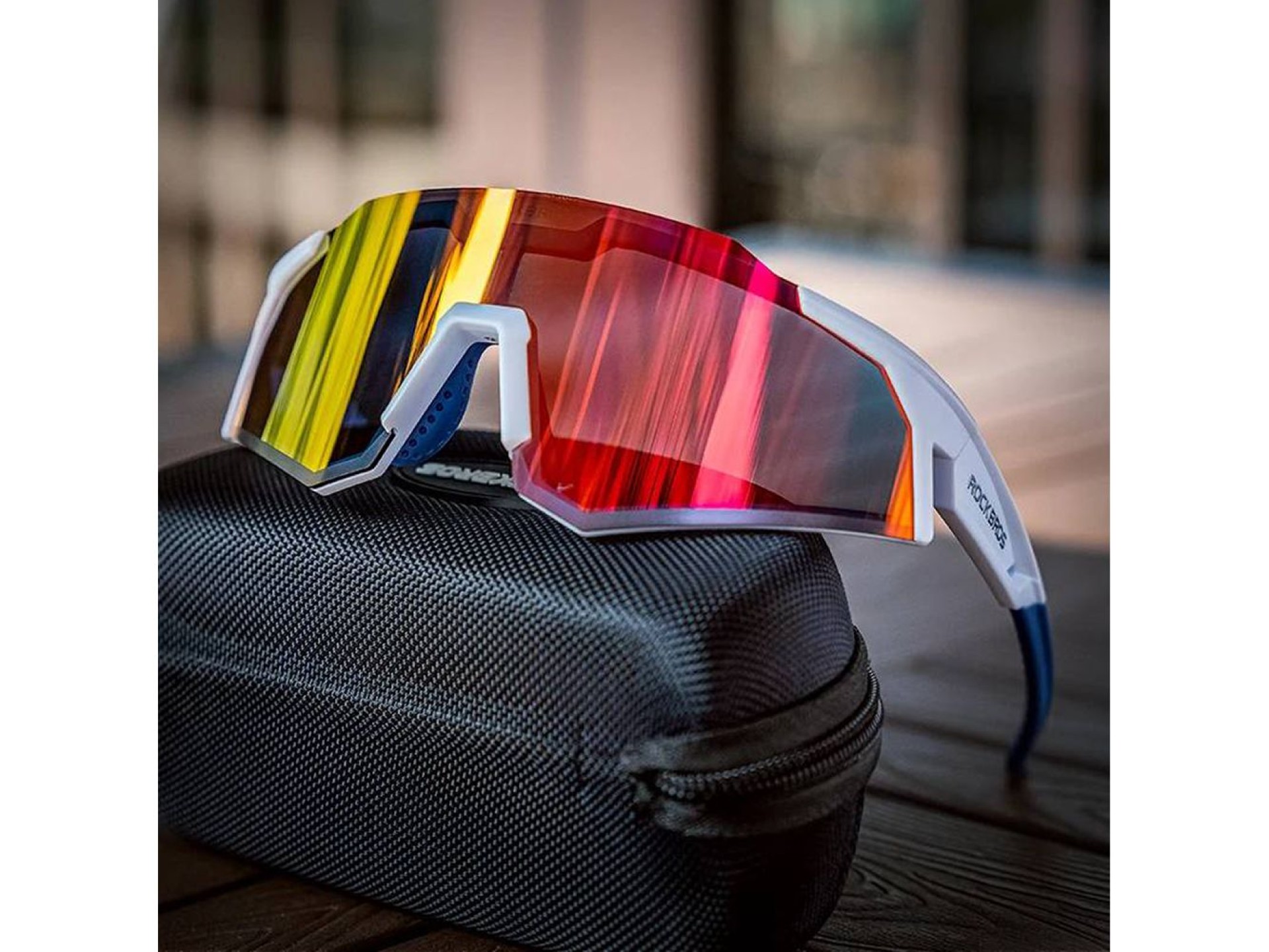 Gafas de ciclismo polarizadas Rockbros SP297 - blancas