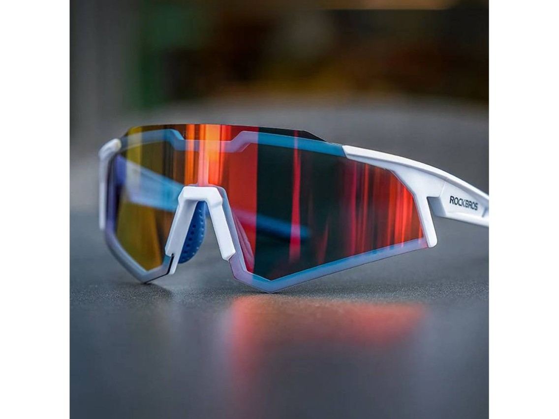 Gafas de ciclismo polarizadas Rockbros SP297 - blancas