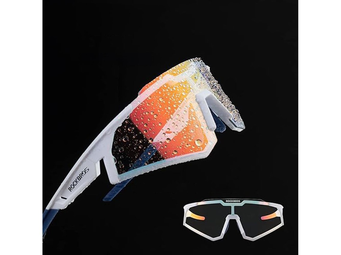 Gafas de ciclismo polarizadas Rockbros SP297 - blancas