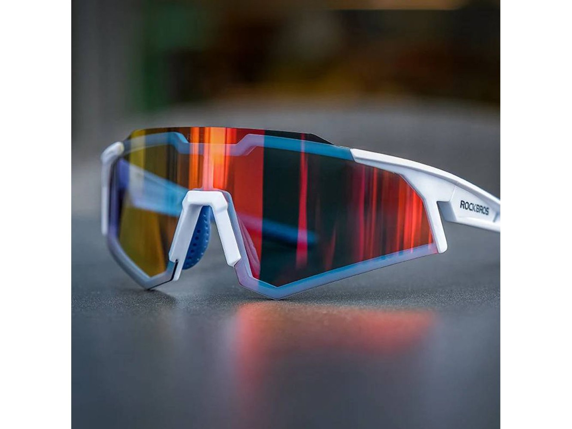 Gafas de ciclismo polarizadas Rockbros SP297 - blancas