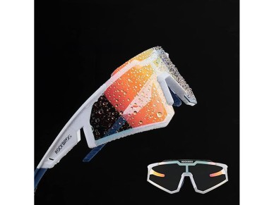Rockbros SP297 polarizing cycling glasses - white Rockbros SP297 polarizing cycling glasses - white