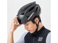 Capacete de ciclismo Rockbros com viseira e óculos de proteção UV removíveis, unissex - Verde Capacete de ciclismo Rockbros com viseira e óculos de proteção UV removíveis, unissex - Verde