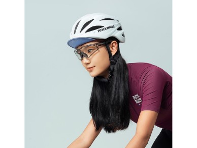 Gorra de ciclismo Rockbros con visera para casco - Roja