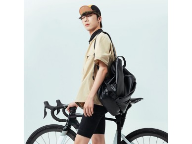 Bon� de ciclismo Rockbros com viseira, capa para capacete - Amarelo