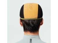 Bon� de ciclismo Rockbros com viseira, capa para capacete - Amarelo