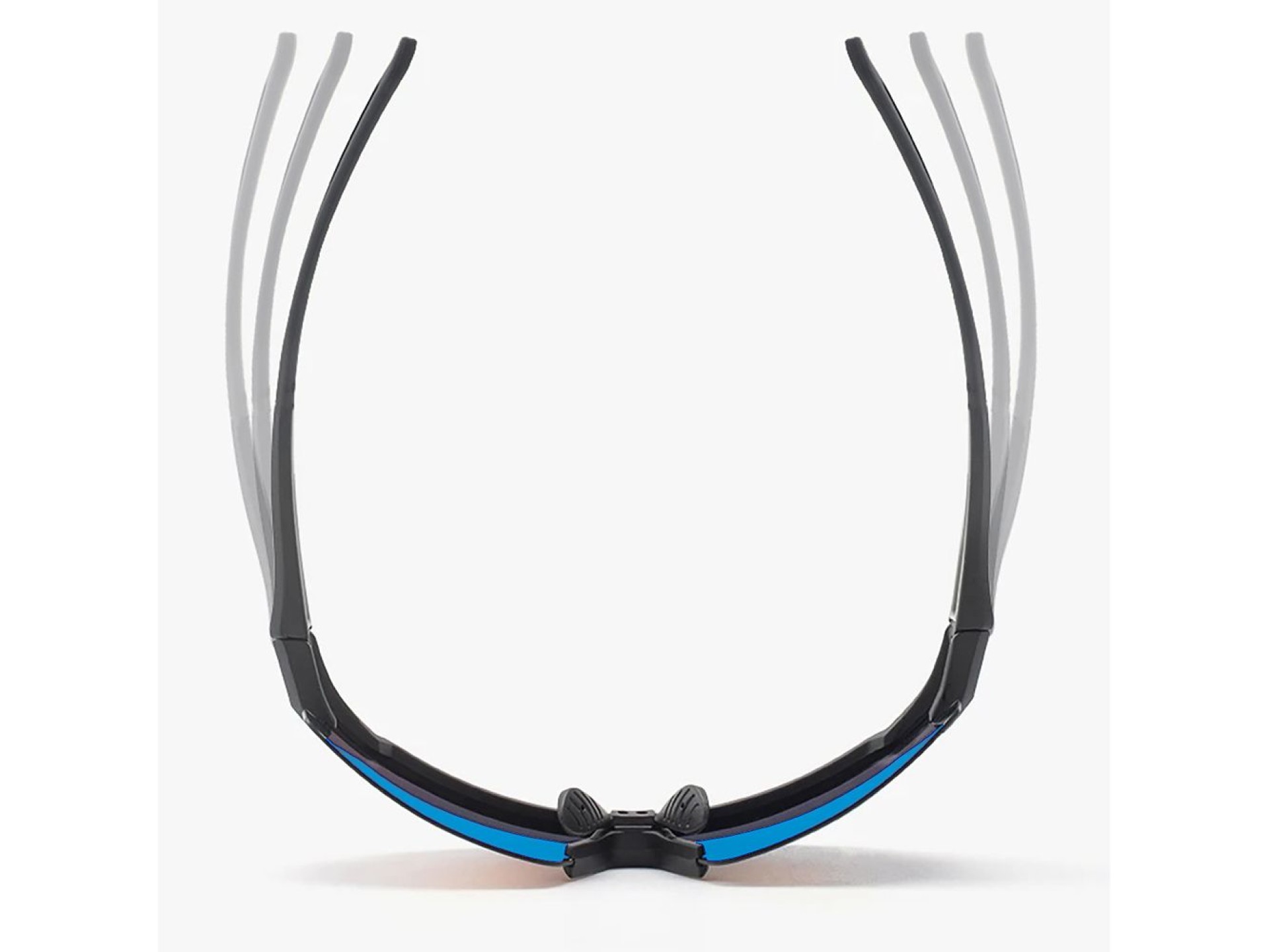 Óculos de ciclismo polarizados Rockbros com proteção UV e lentes corretivas azuis - Preto