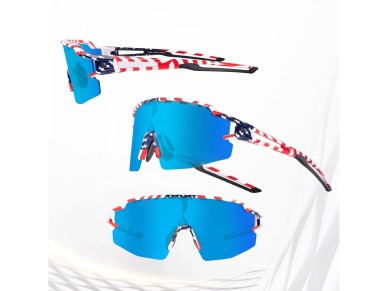 Rockbros Polarized Cycling Glasses with UV Protection and Corrective Insert Blue Lenses - USA Patter Rockbros Polarized Cycling Glasses with UV Protection and Corrective Insert Blue Lenses - USA Patter